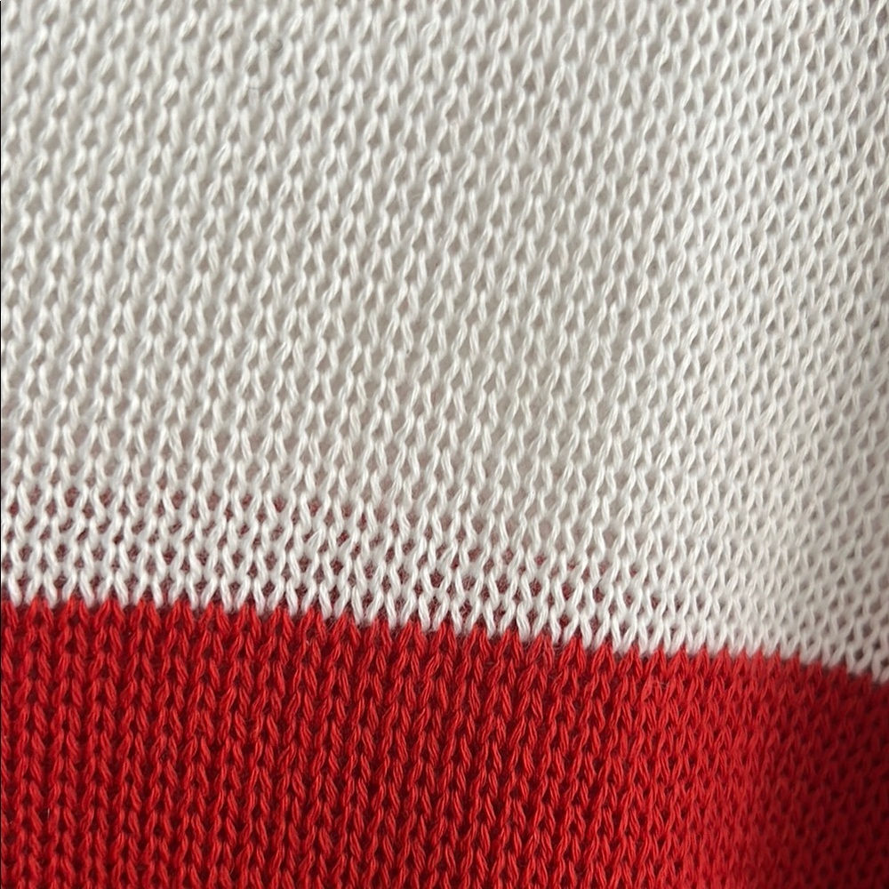 Red, White, and Blue Striped knitted Sweater with Stars - Picture 5 of 10